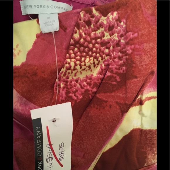 New York & Company NWT Flower Dress sz 18 - Picture 4 of 6